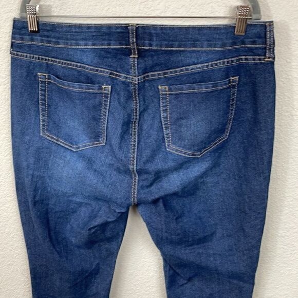 Torrid Curvy Super Stretch High Rise Jean Skinny Medium Blue Sz 14 - Picture 5 of 11
